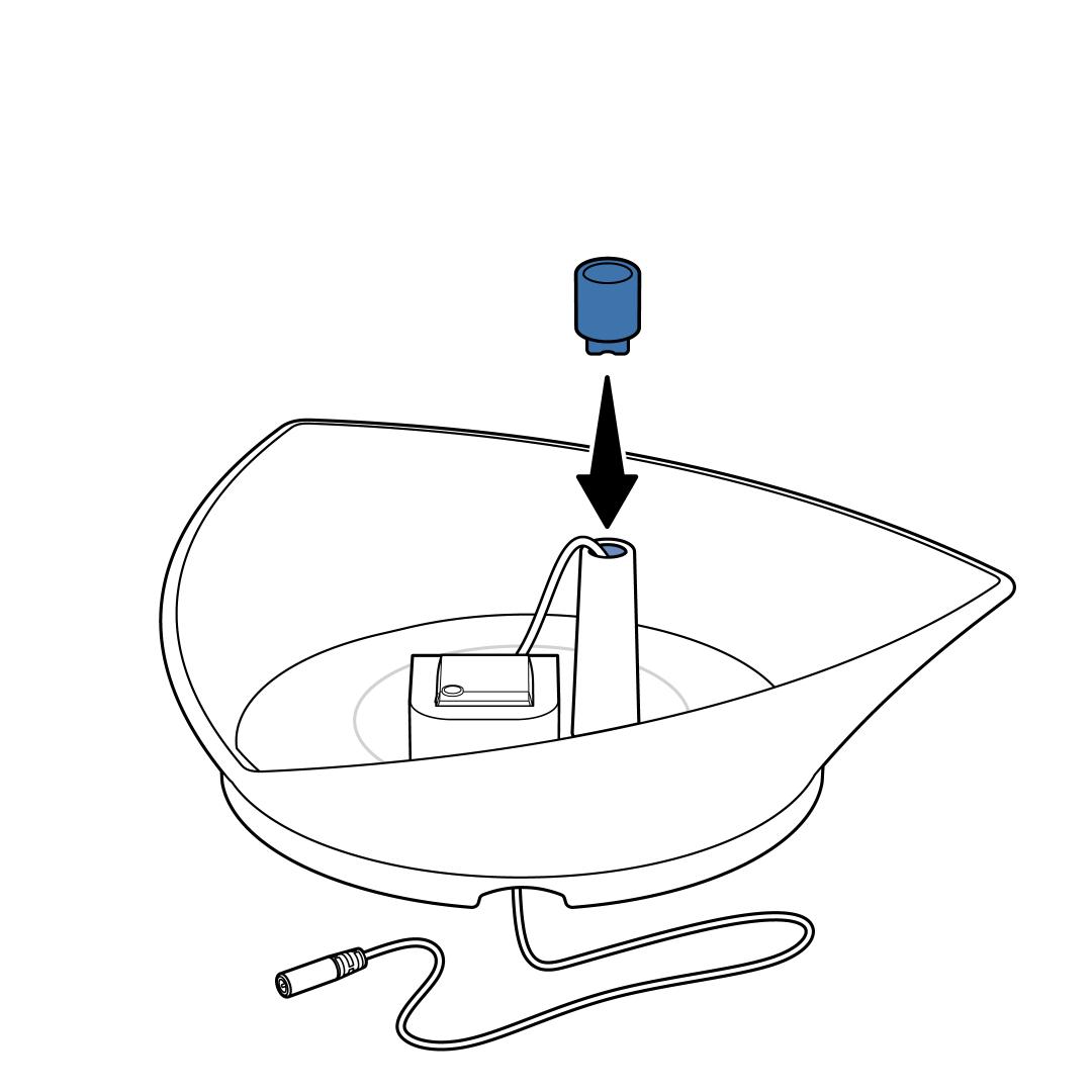 Place Rubber Cap Onto Stem