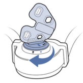 Use test light tool to Insert battery