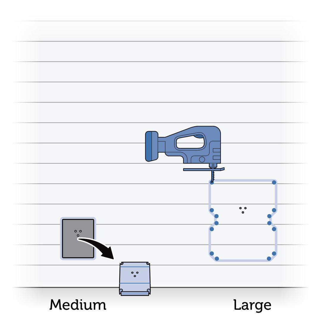 Jigsaw Through Each Corners