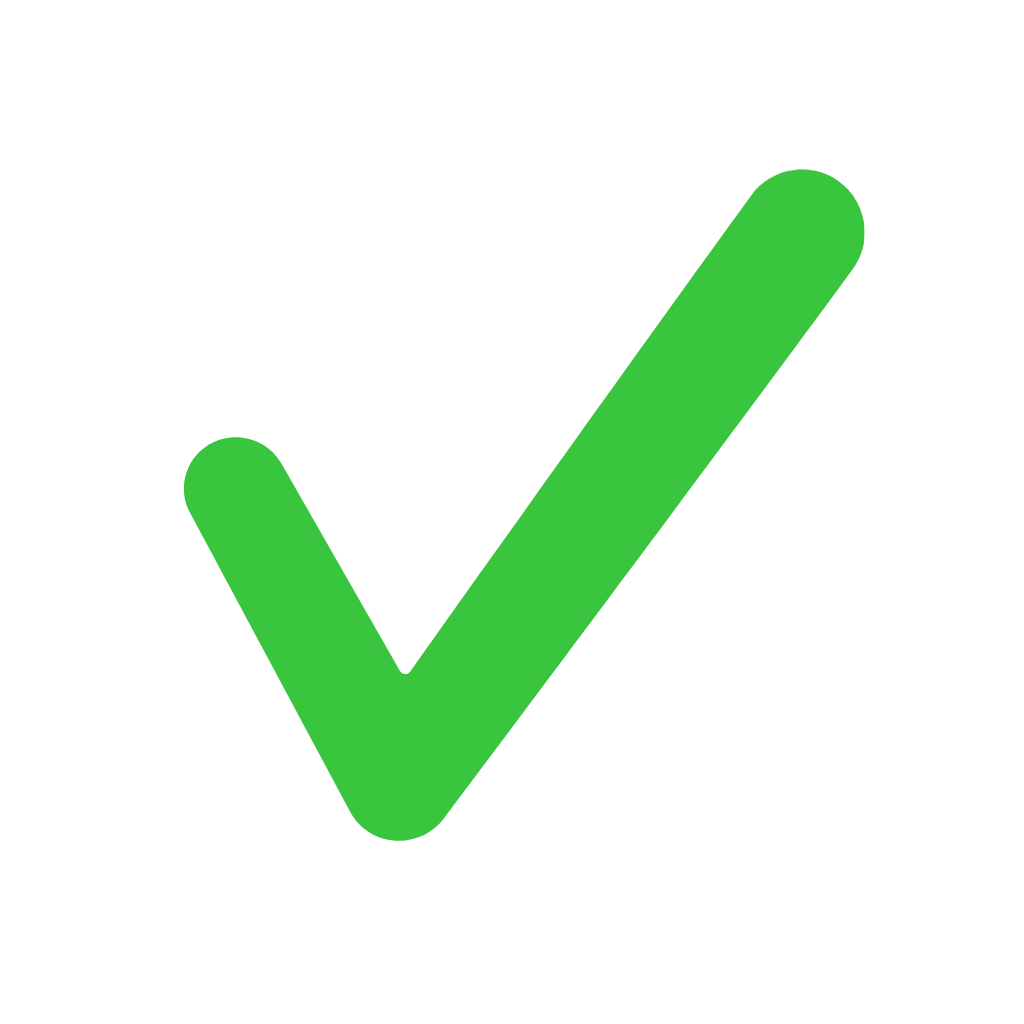 green check mark