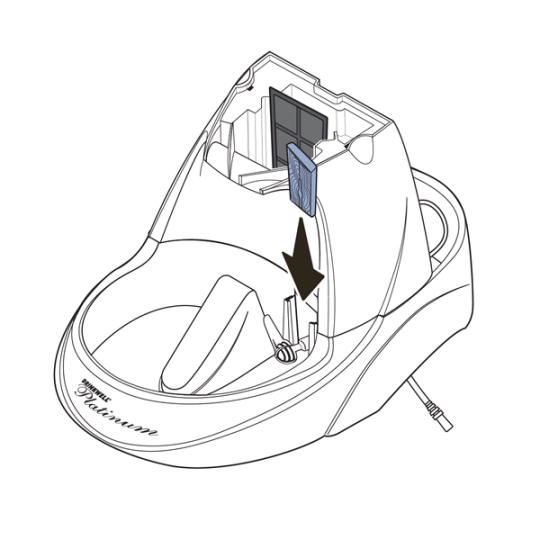 Slide pre-filter into channel