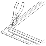 Break away core frames