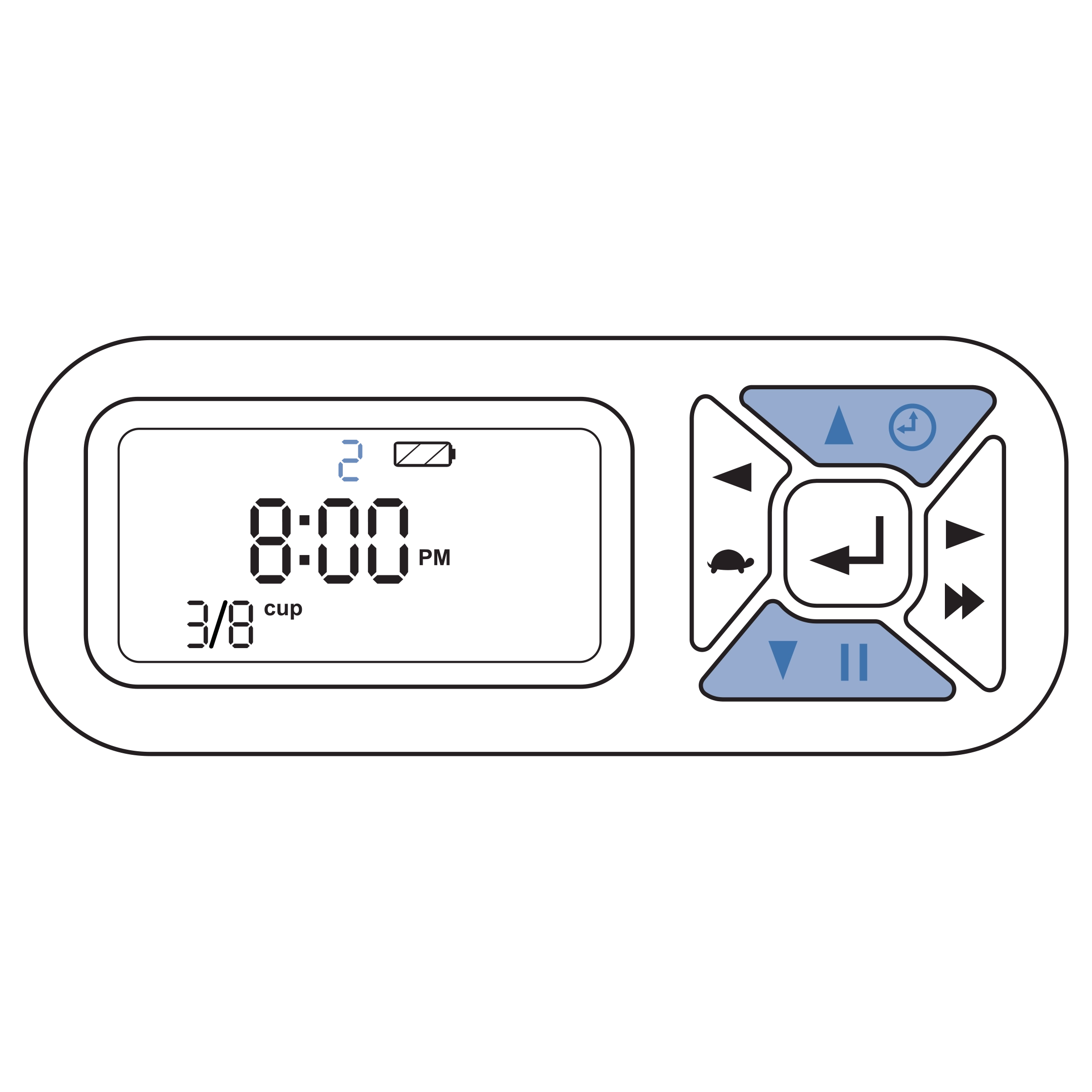 Use Up-Down Buttons To Select Meal Number