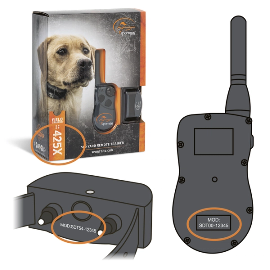 SD YardTrainer 300_Kitbox Transmitter Collar Numbers