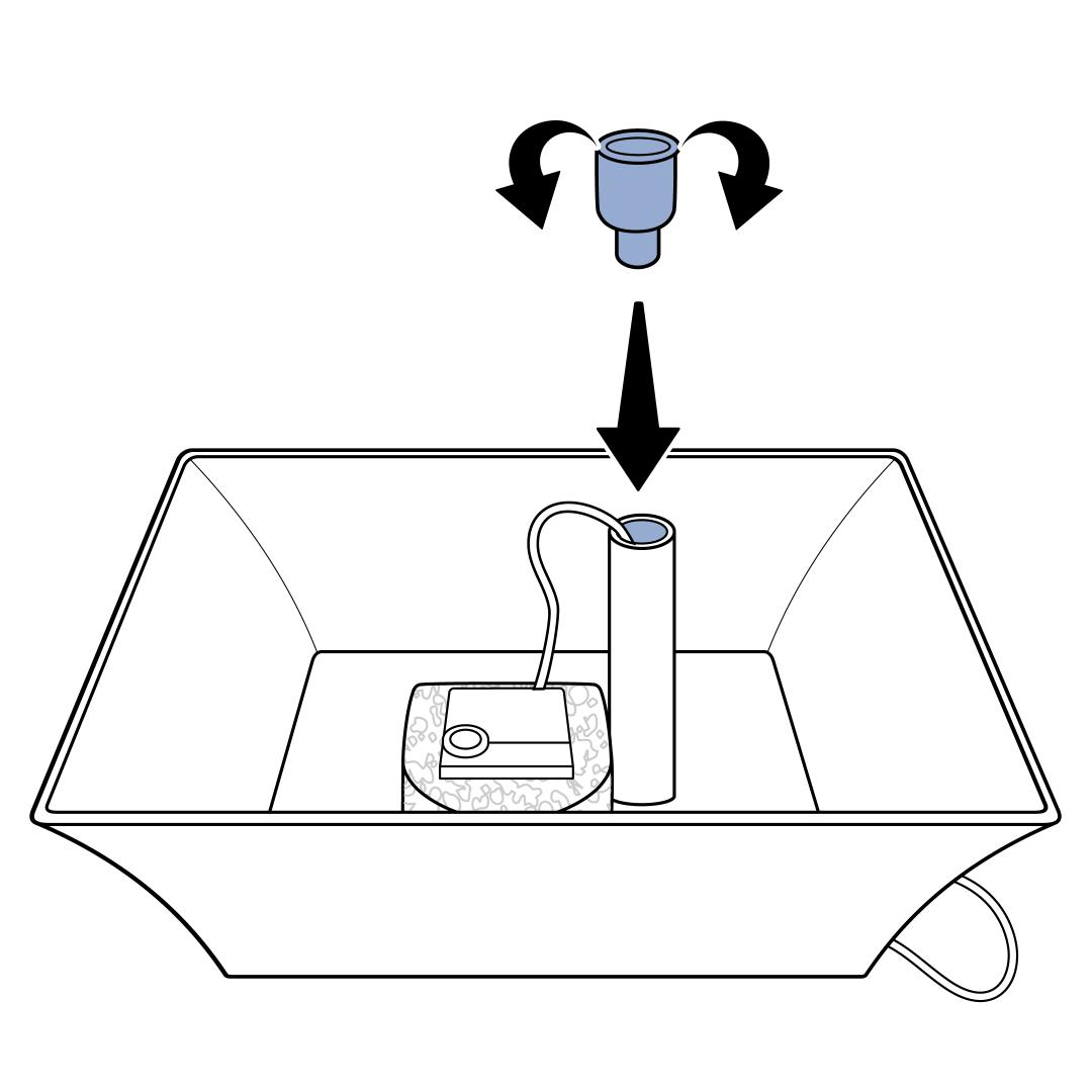 Place Rubber Cap into Stem