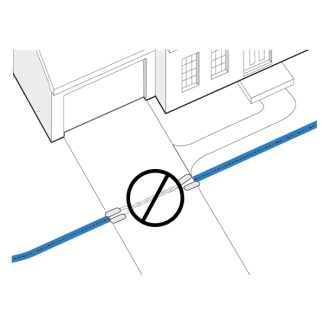 Use twisted wire within the perimeter of your boundary