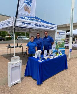 Invisible Fence trainers at an event in the Louisville area