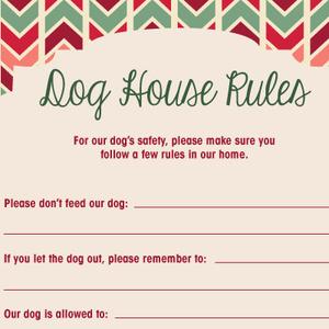 Holiday House Rules for Dogs & Cats