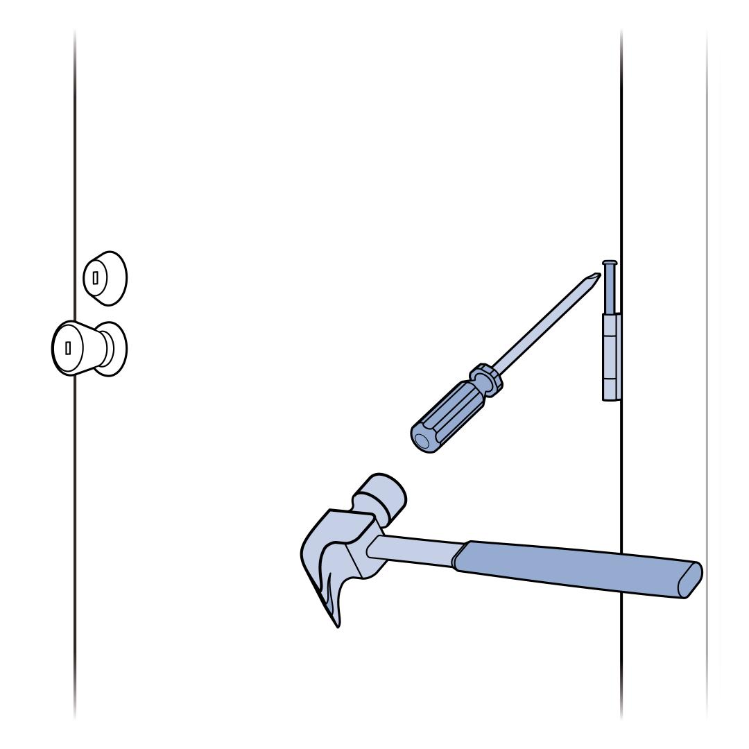 Remove Pins From Door