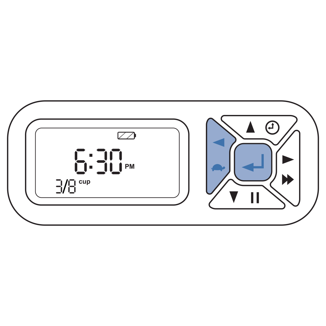 Press The Center And Left Button To Prepare The Conveyor