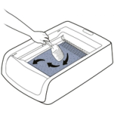 Mixing Litter With Rake