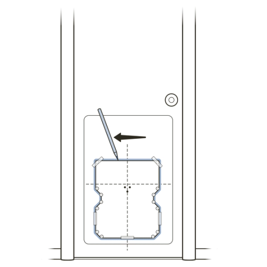 Use pencil to trace outline
