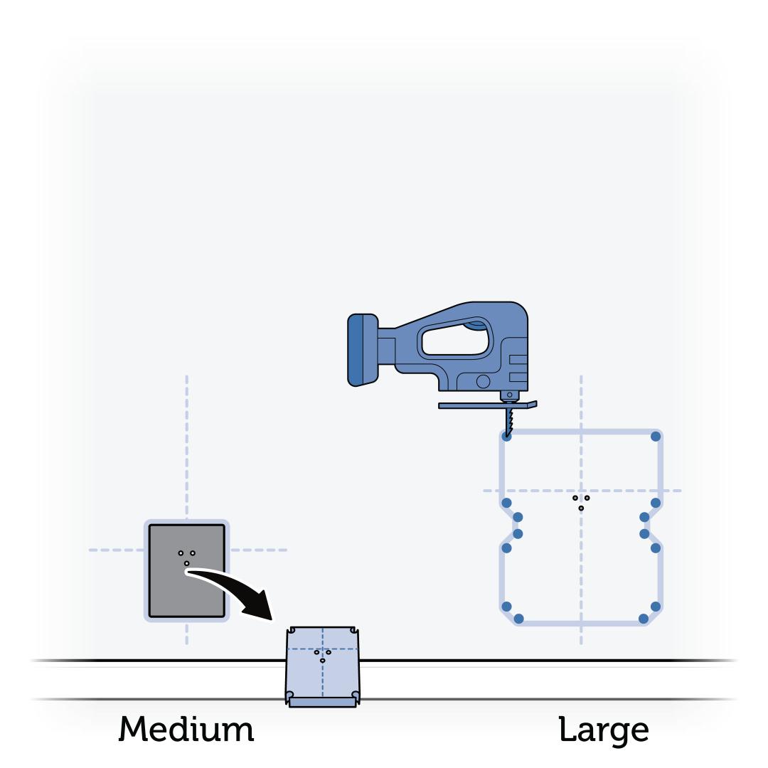 Jigsaw Through Each Corners