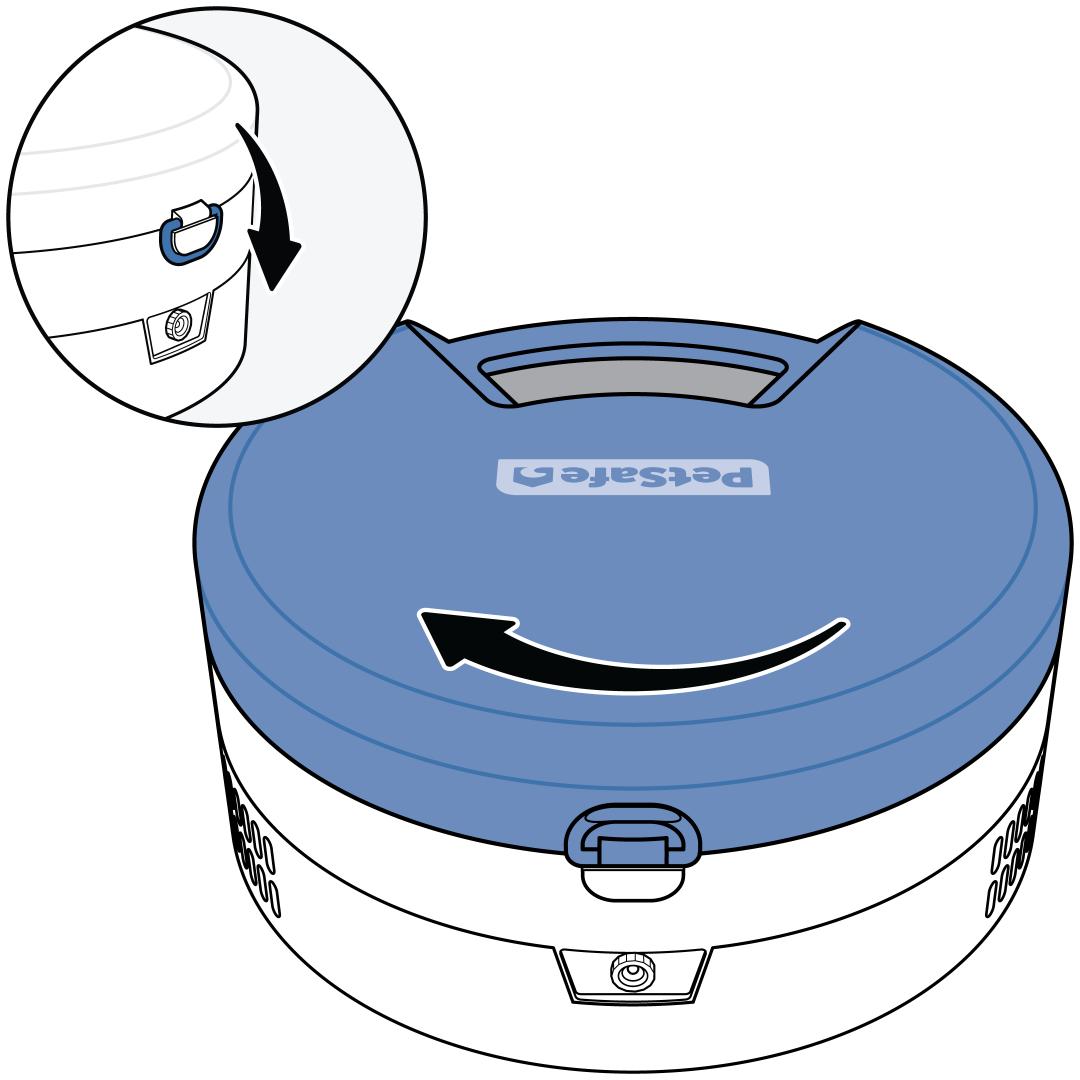 Rotate Lid And Close Latch