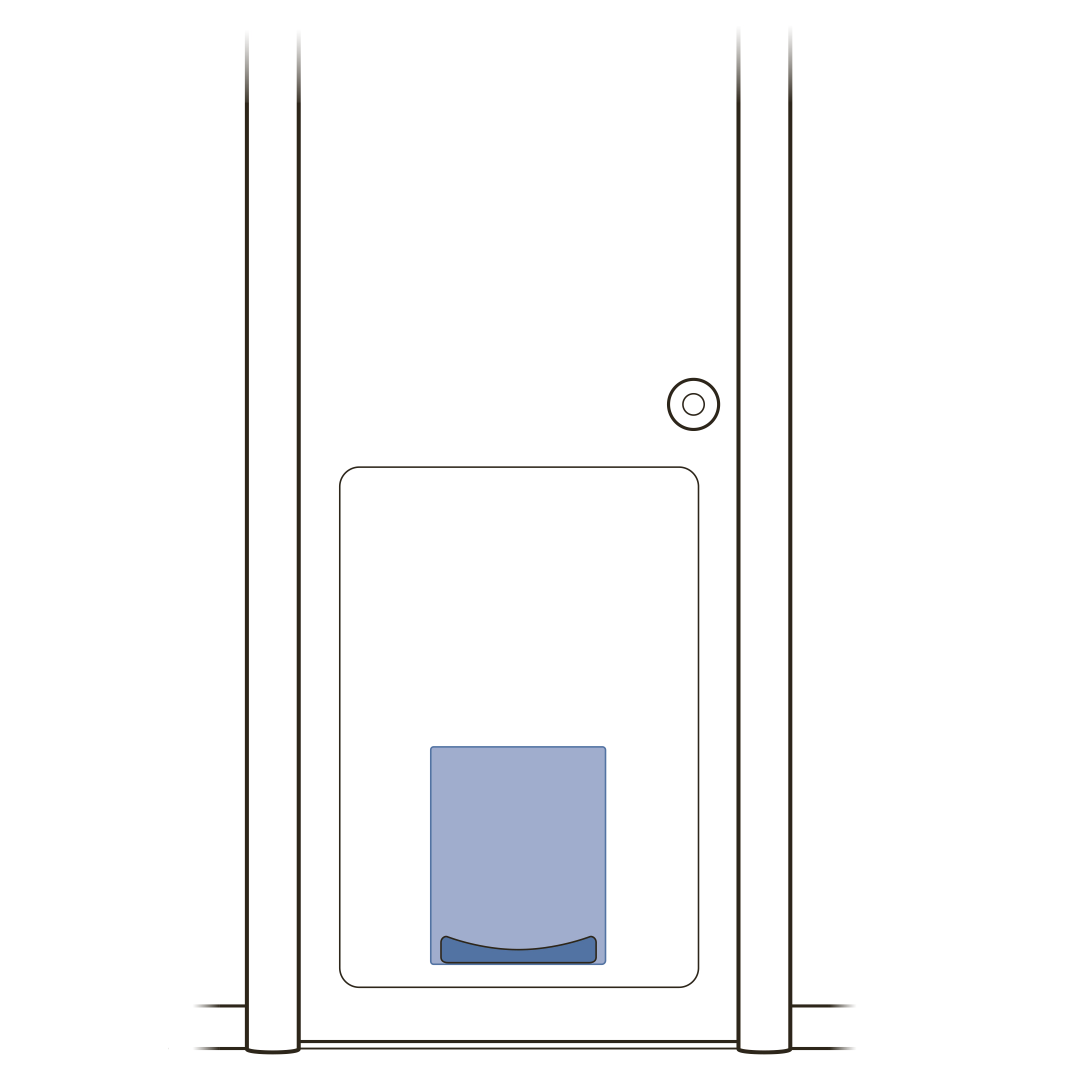 Place foam spacers