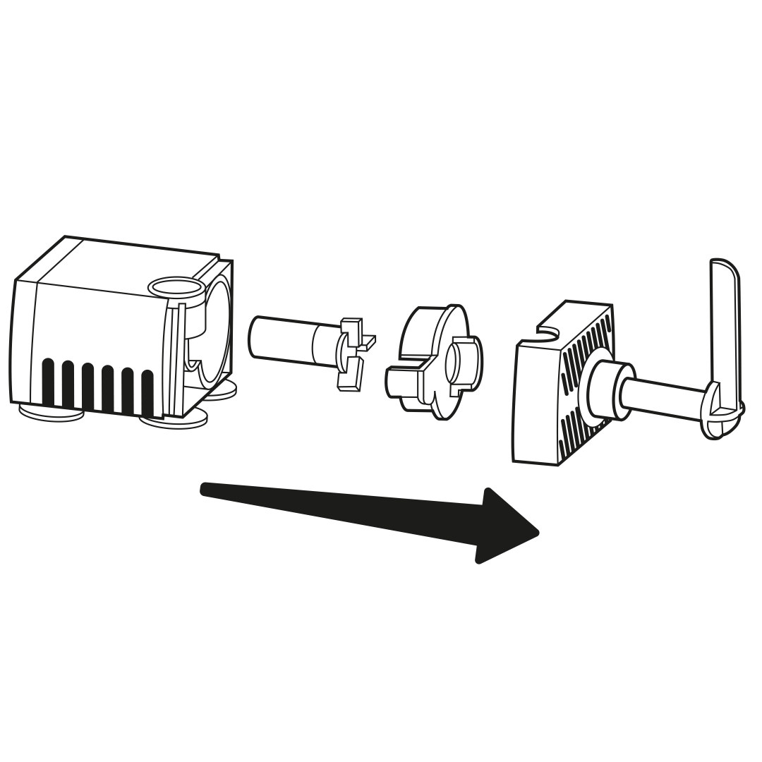 Take apart the pump