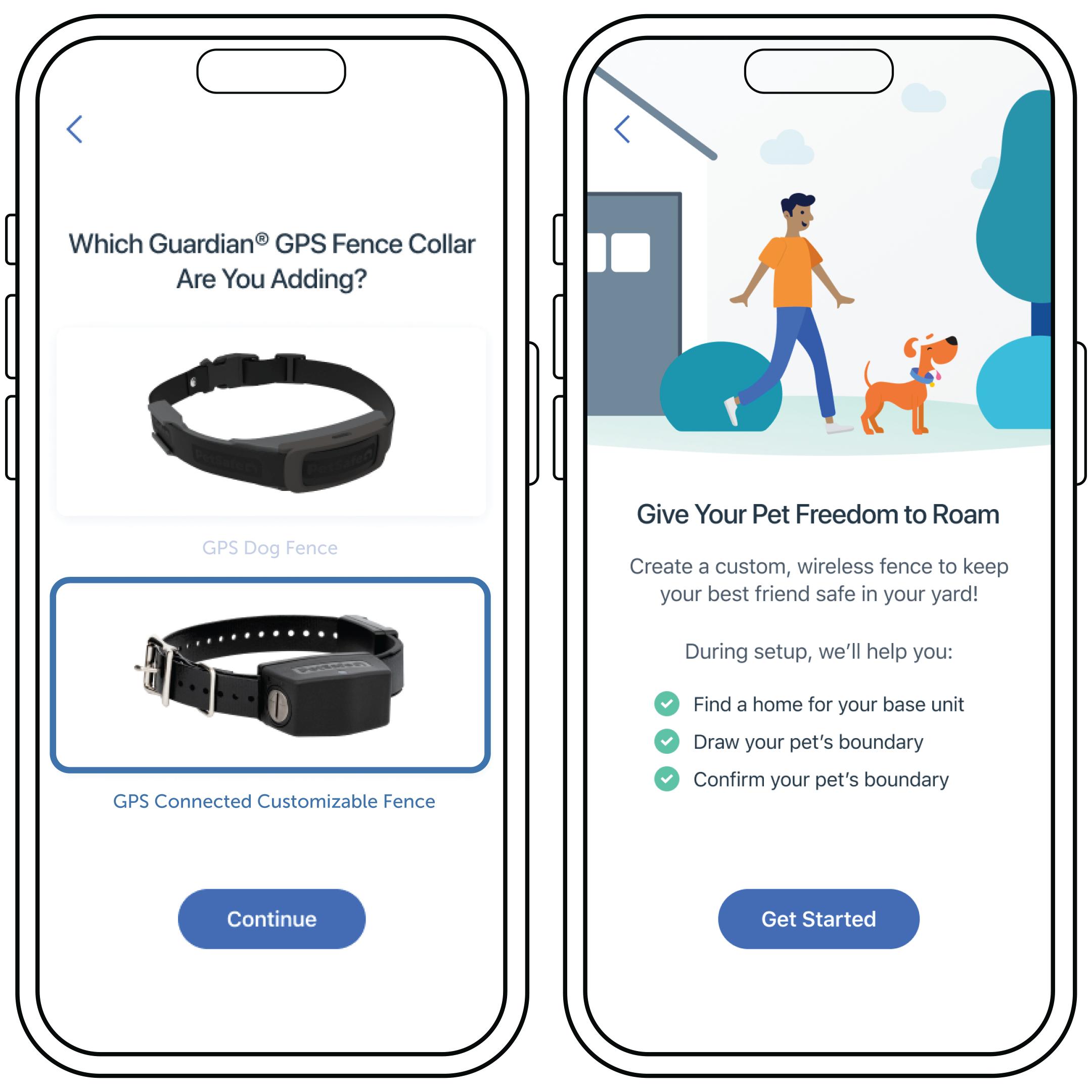 Product Selected GPS Connected Fence and Overview