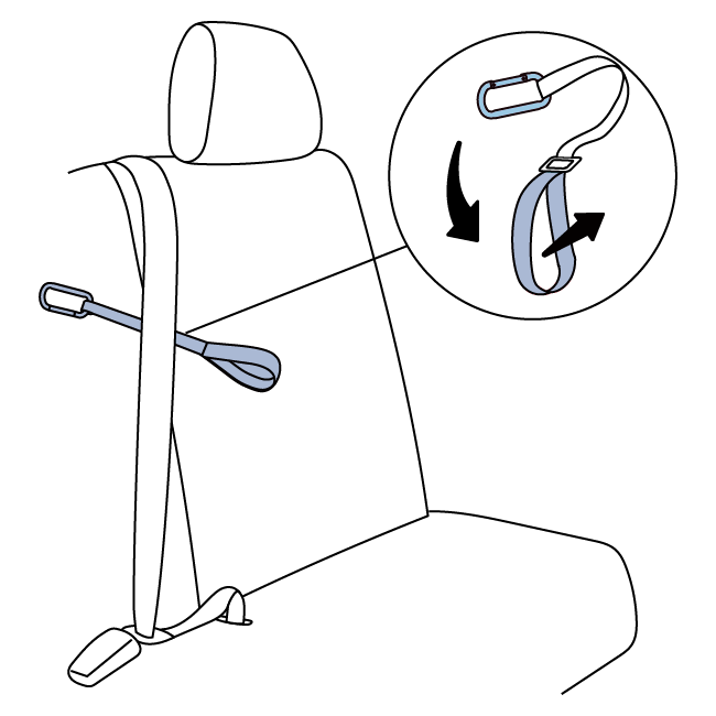 how-to-use-happy-ride-safety-harness-tether-optional-steps-illustration1