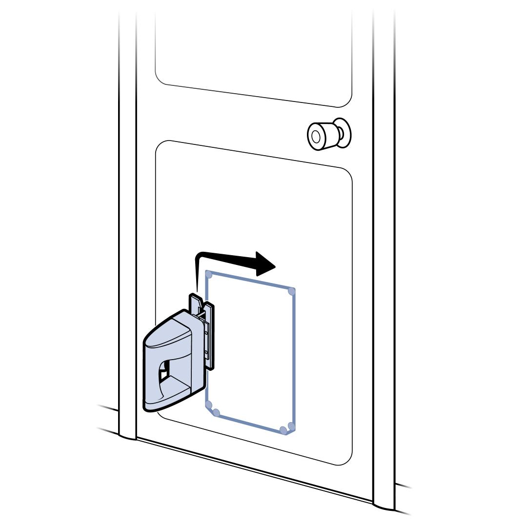 Use jigsaw to cut door