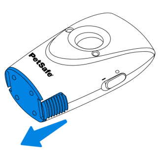 Slide off the battery compartment