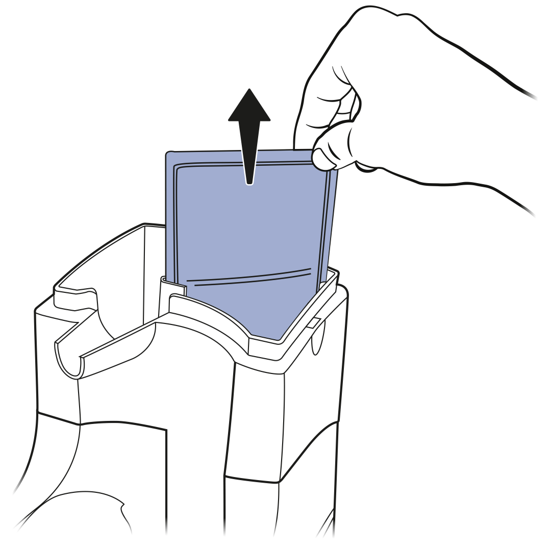Remove filter from filter housing