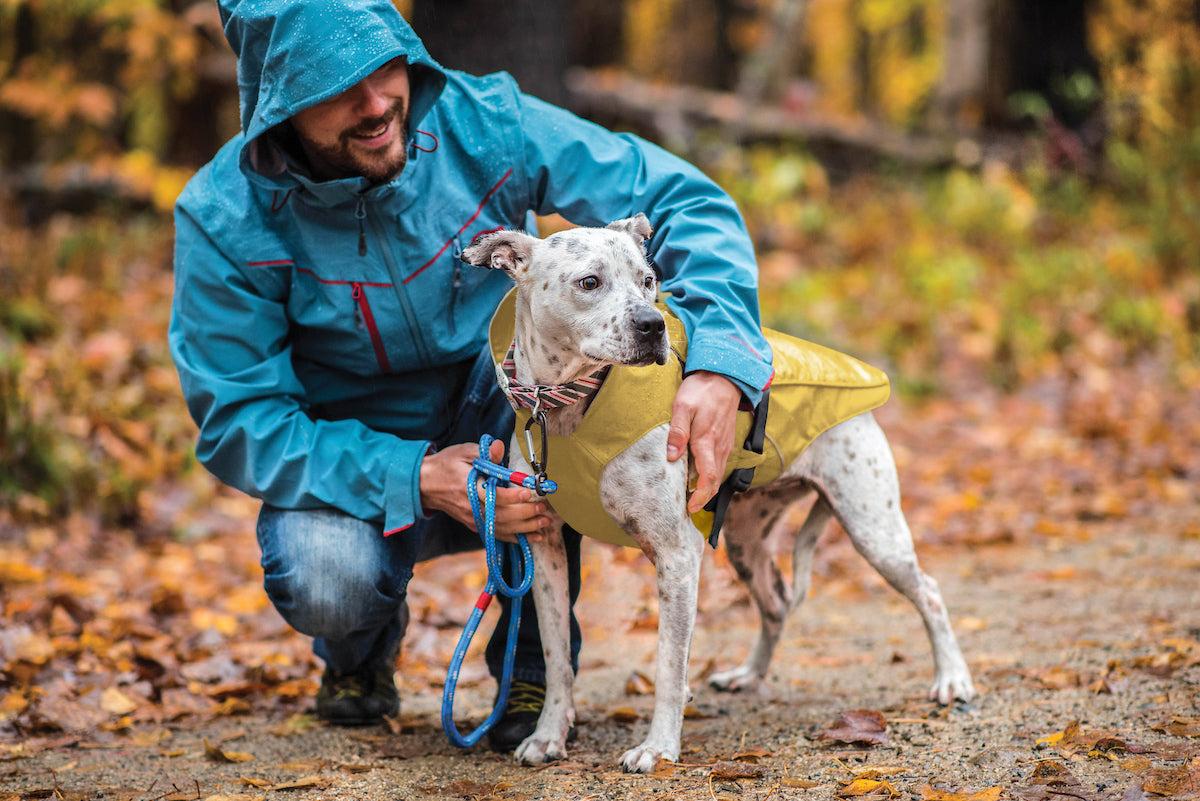 Kurgo Halifax Rain Shell for Dogs in Yellow.