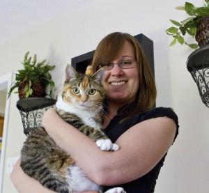 Roslyn holding cat