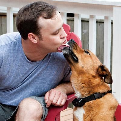 dog kiss