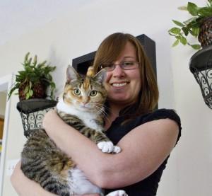 roslyn holding cat