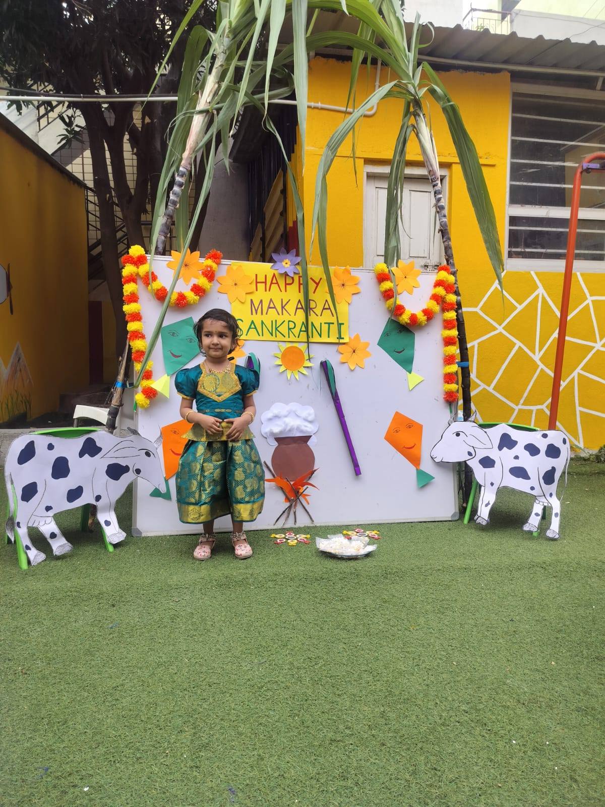 Happy toddler at T.I.M.E Kids preschool Horamavu Bengaluru