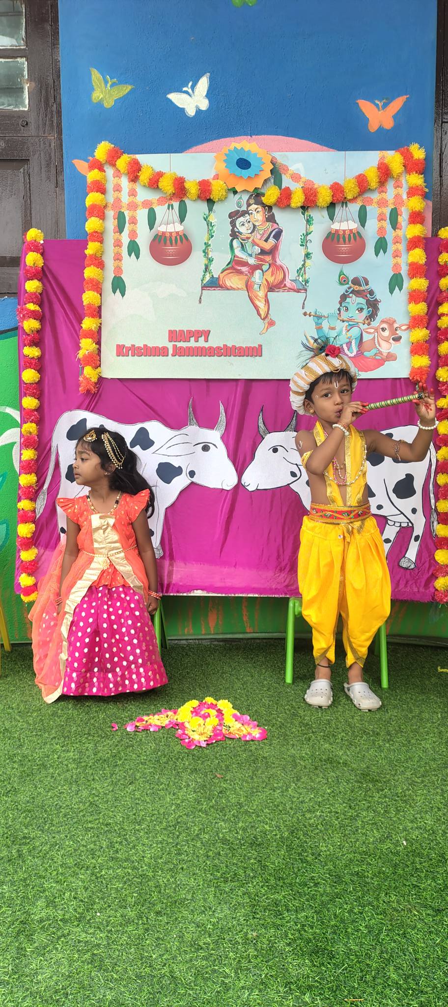 Krishna Janmashtami celebration at T.I.M.E Kids daycare Horamavu
