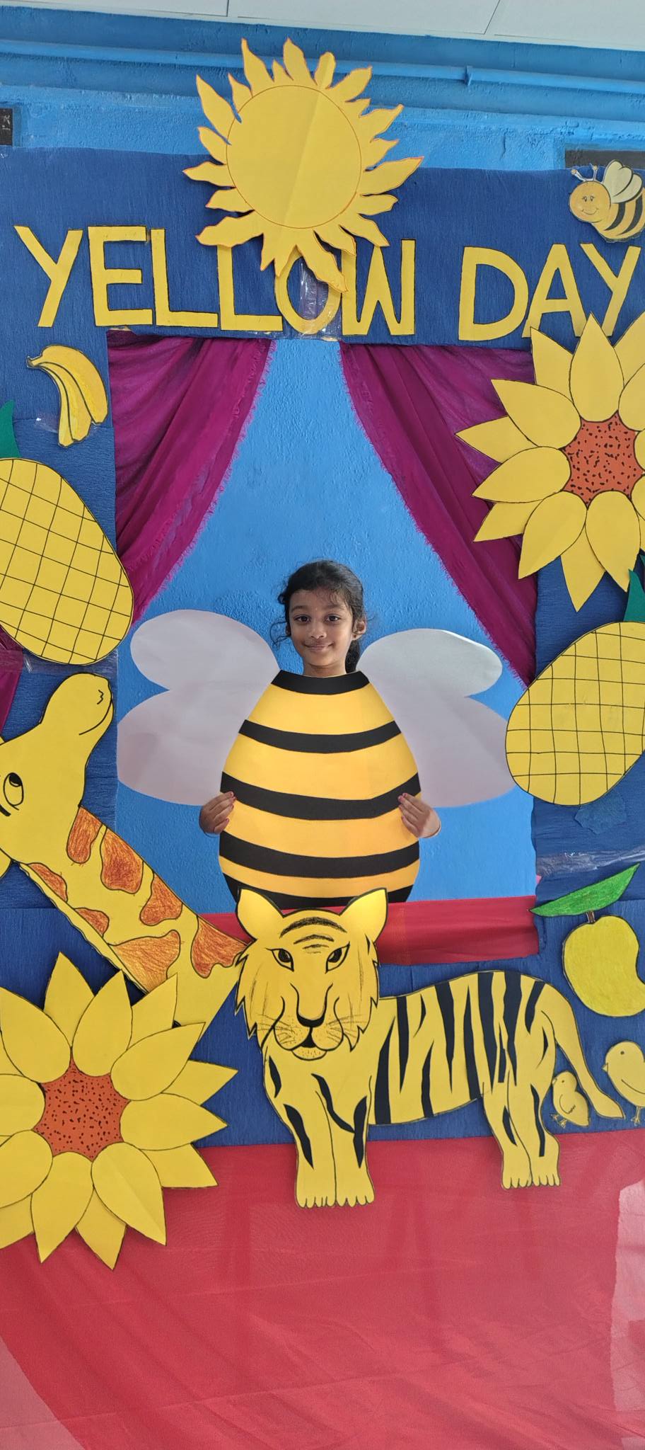 Yellow Day theme activity at T.I.M.E Kids Horamavu preschool