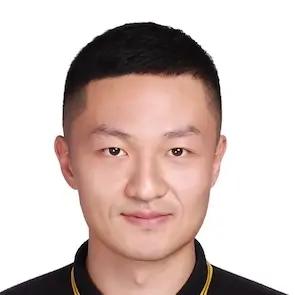 Noah Qi, Project Engineer for METYCLE; person wearing a black polo shirt in front of a white background, slightly smiling to the camera, with short dark hair