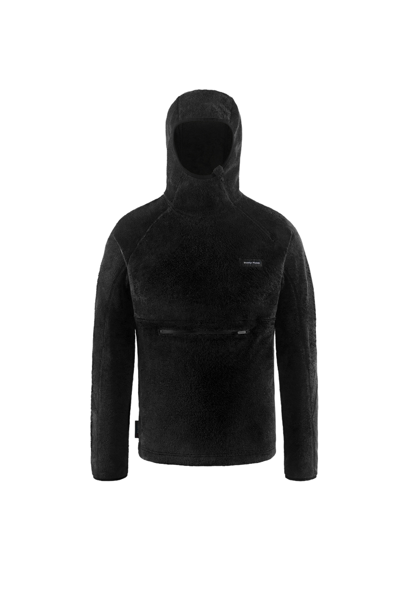 Polartec® Hooded Running Midlayer, Black