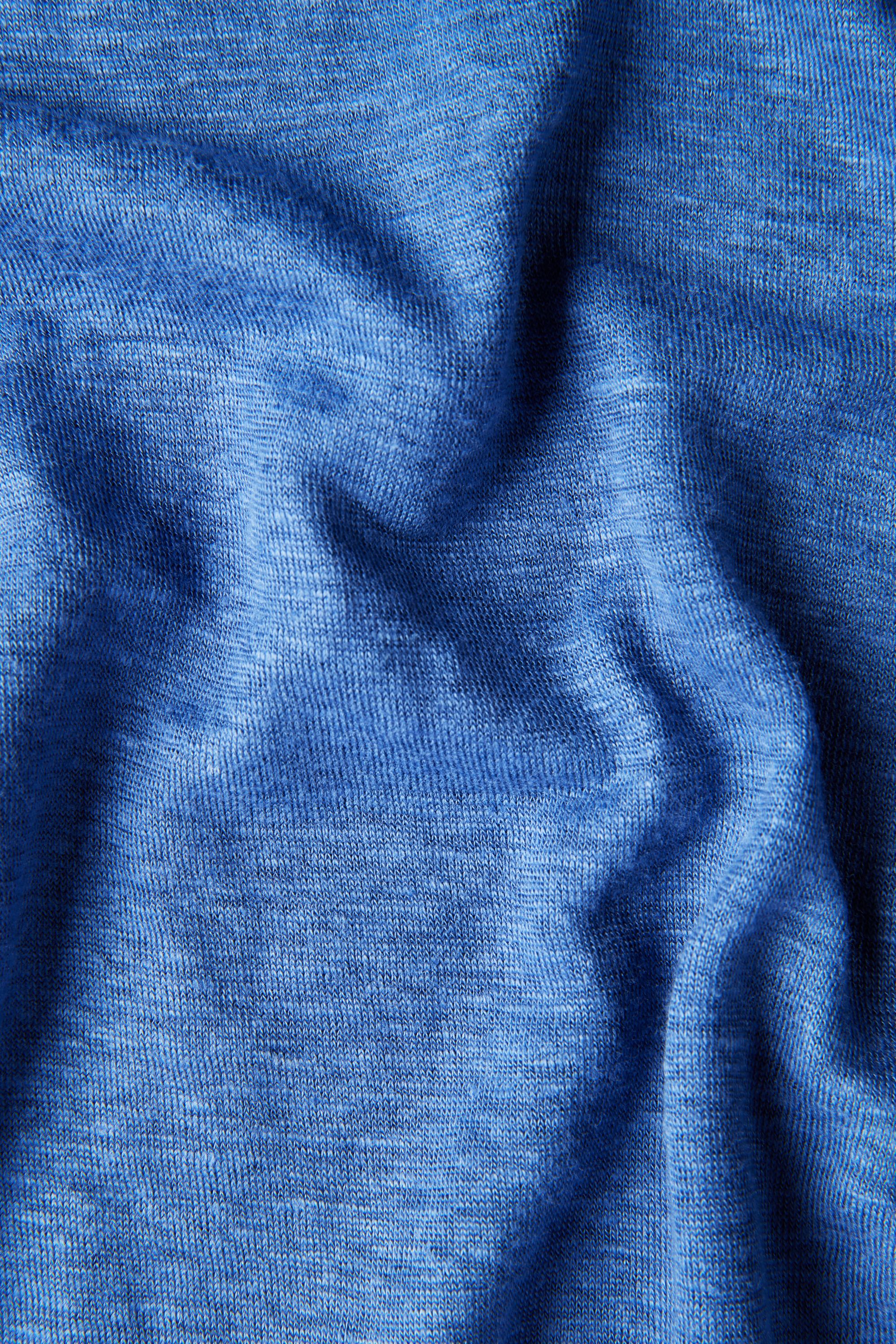 Sukha Hemp Short Sleeve Shirt, Ocean Blue