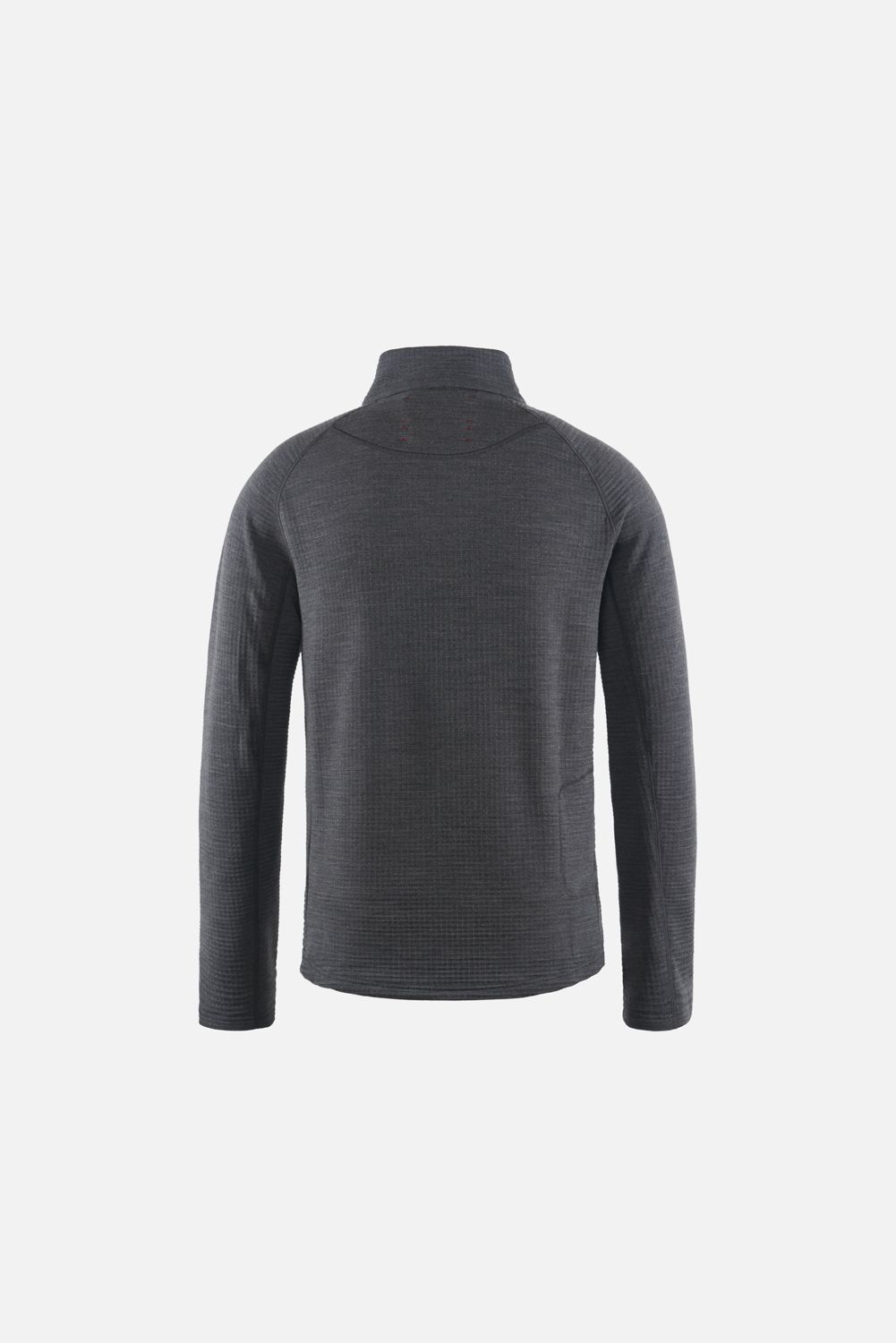 Half-Zip Merino Grid Fleece, Carbon