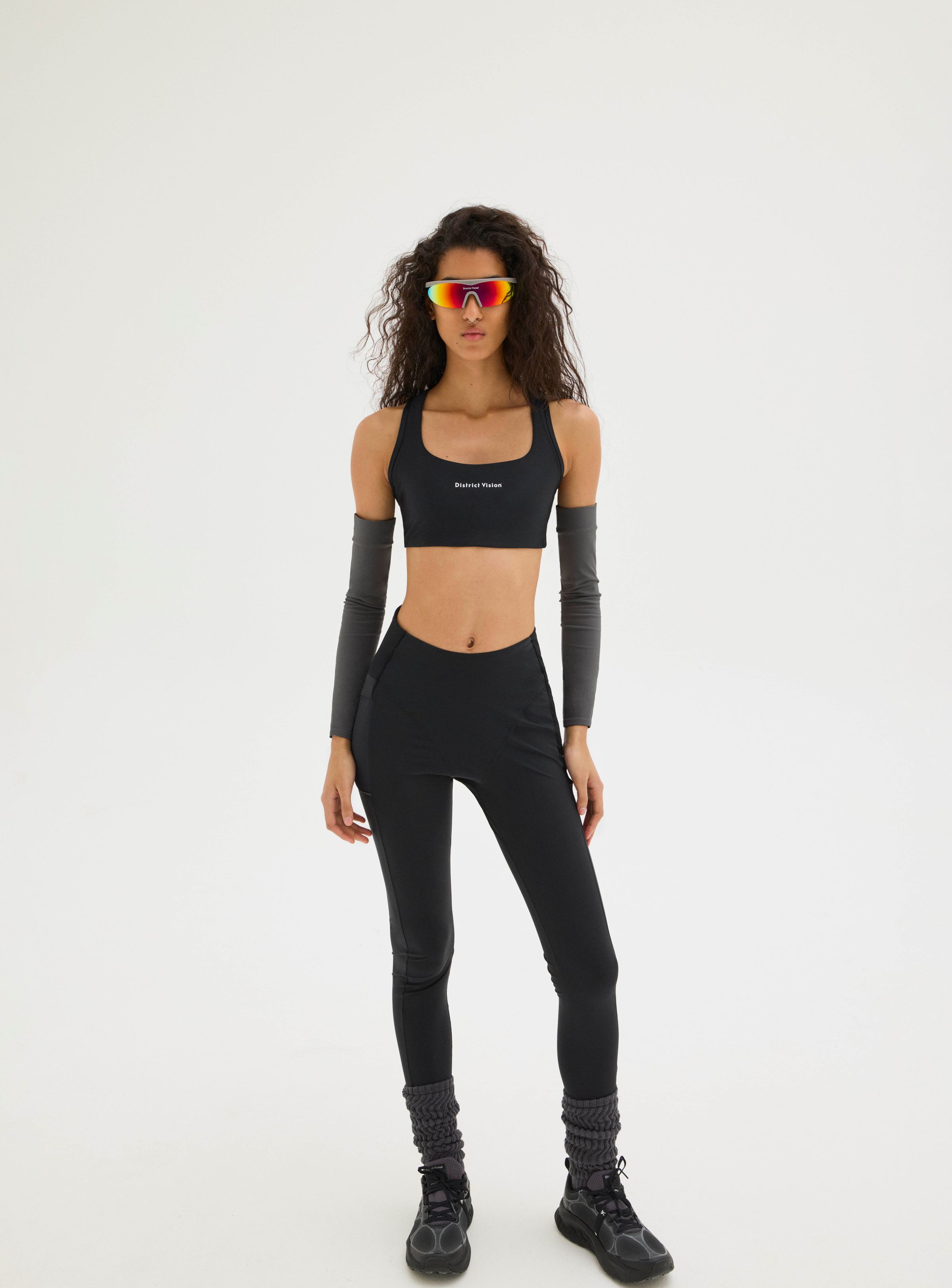 Cargo Compression Long Tights, Black