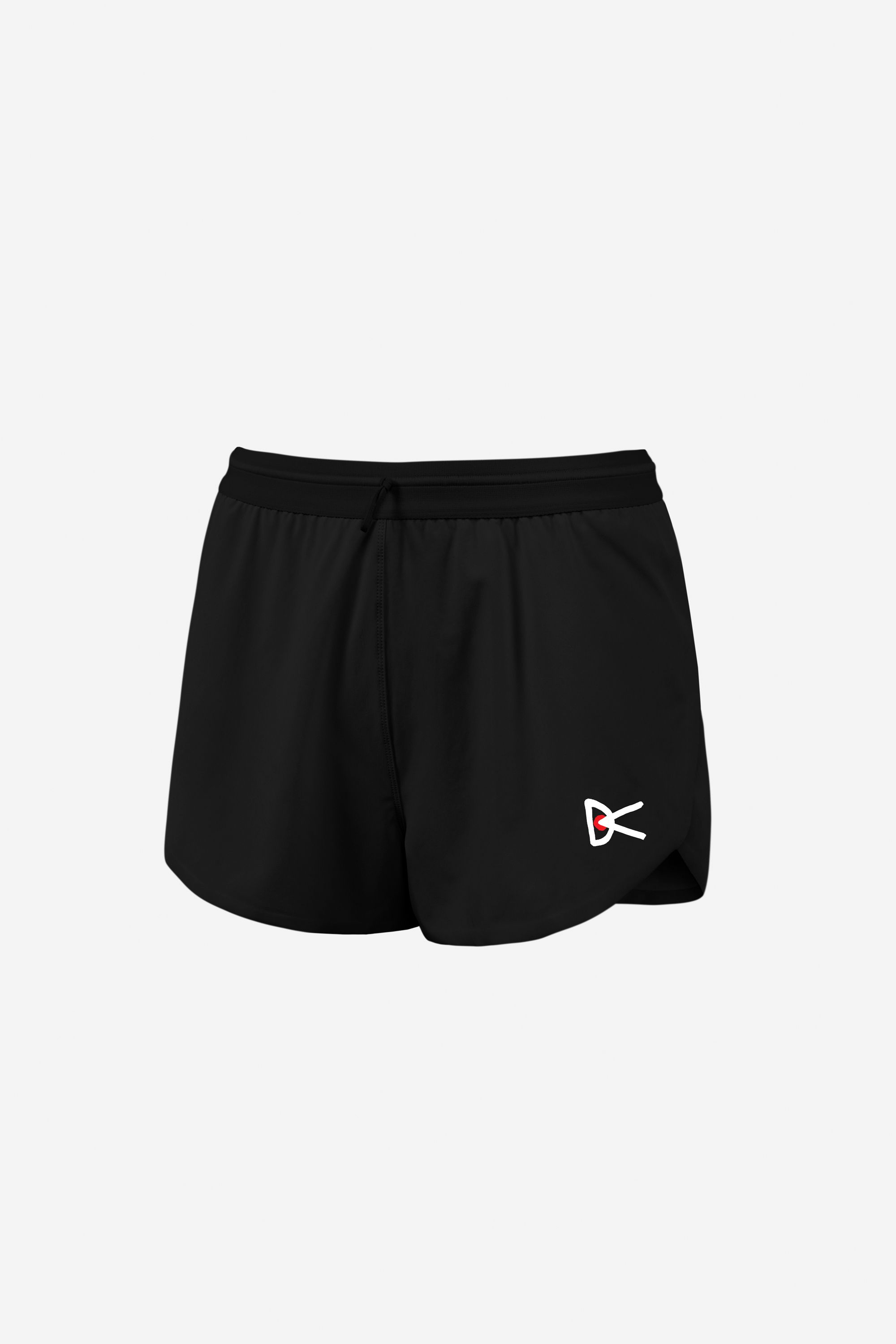 3in Split Shorts, Black