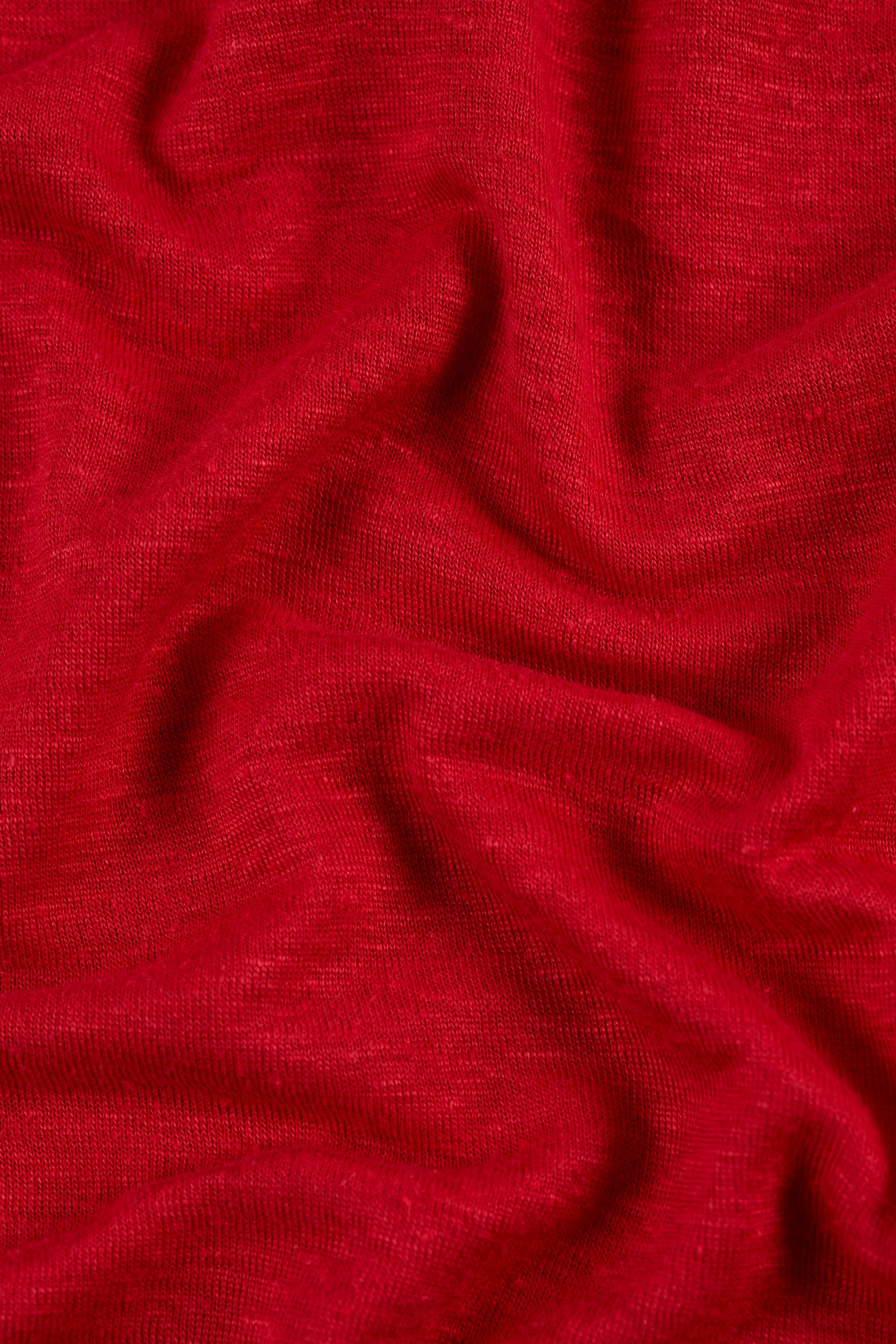Sukha Hemp Long Sleeve T-Shirt, Goji Red