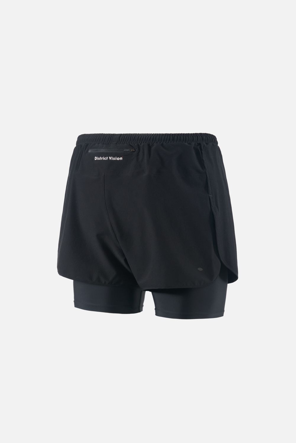 Layered Trail Shorts, Black