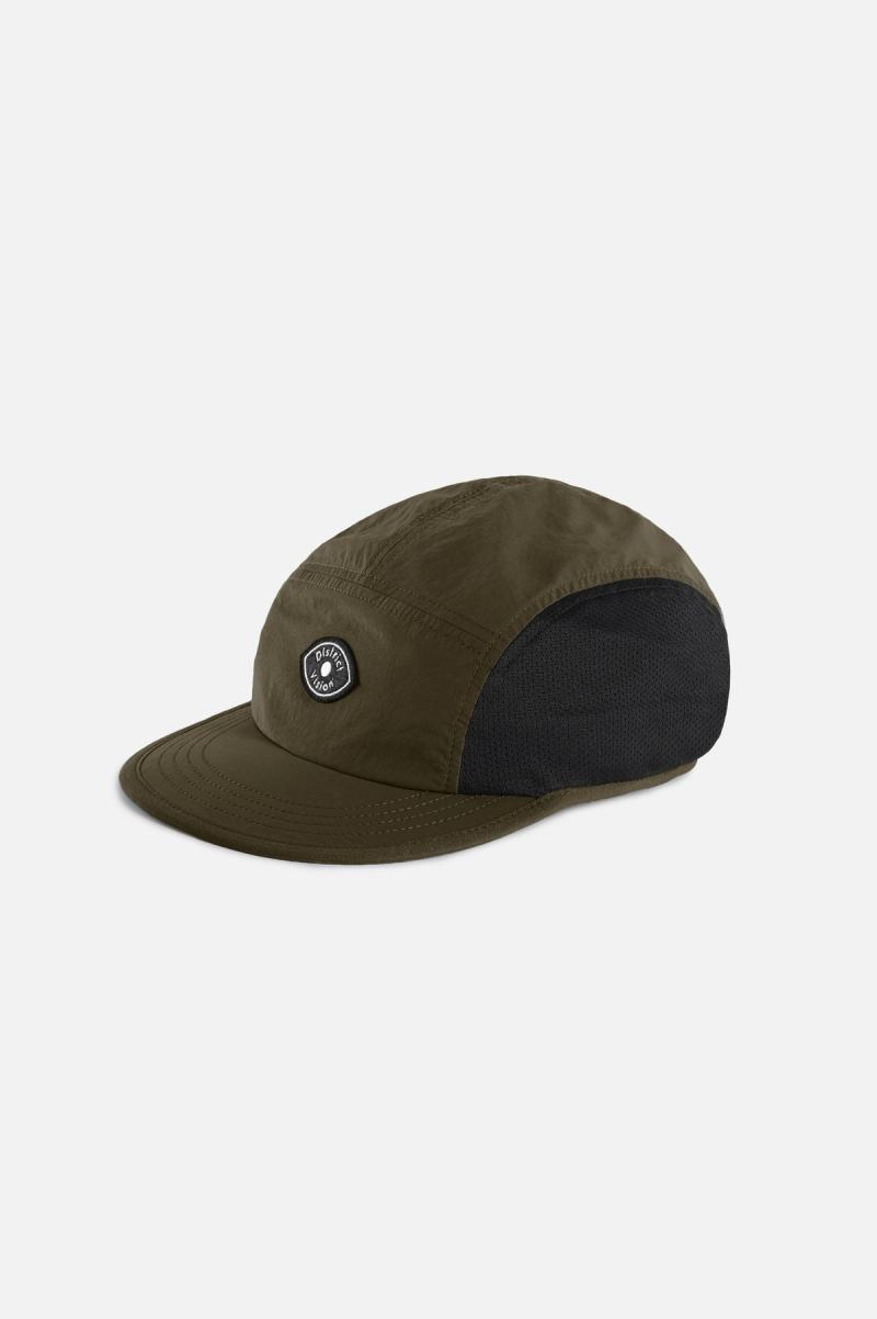 Performance Paneled Mesh Hat, Olive