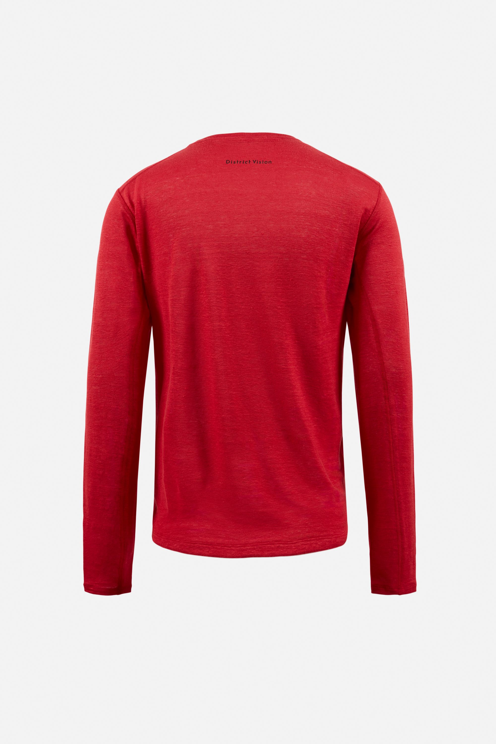 Sukha Hemp Long Sleeve T-Shirt, Goji Red