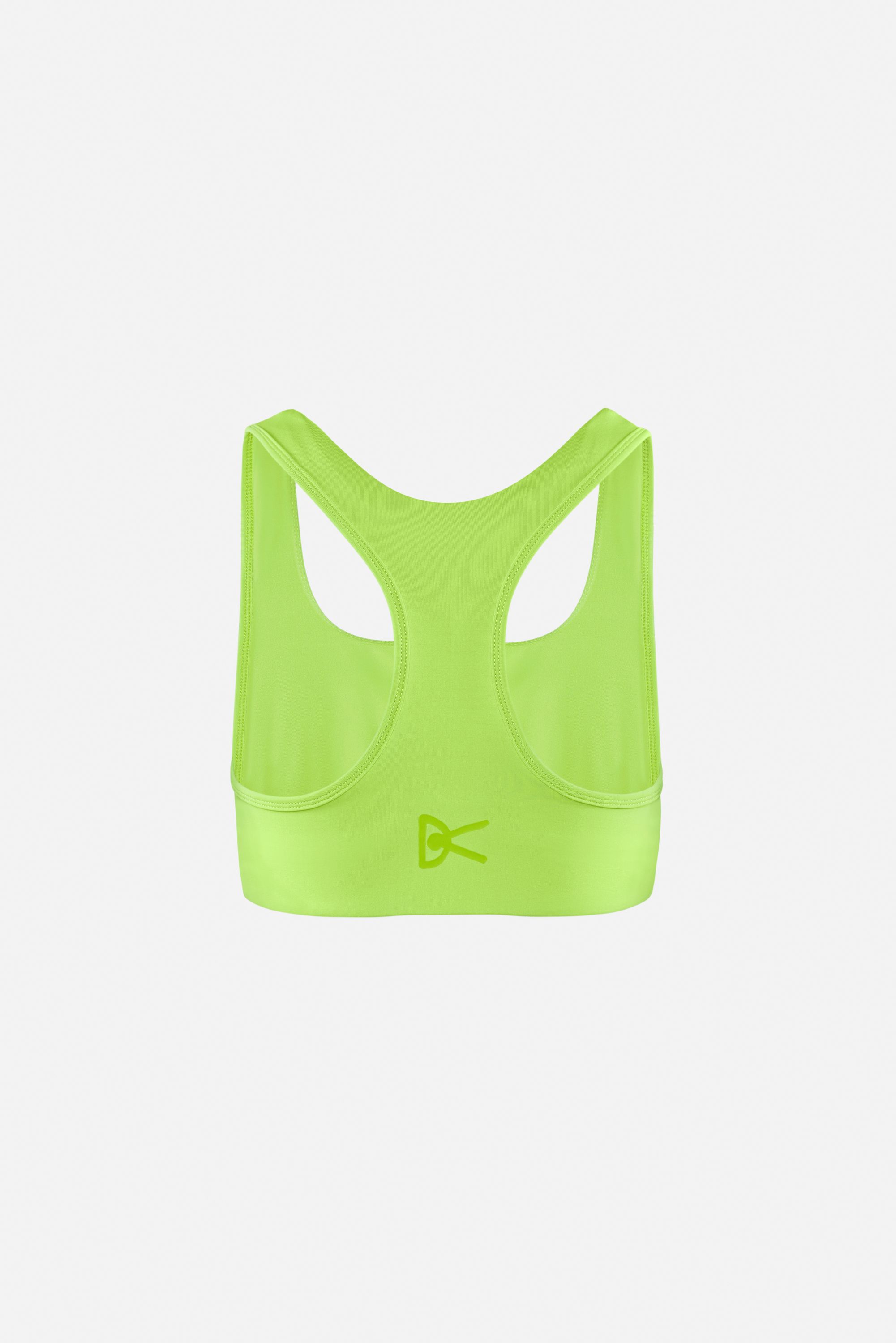 Twin Layer Recycled Medium Support Bra, Lime