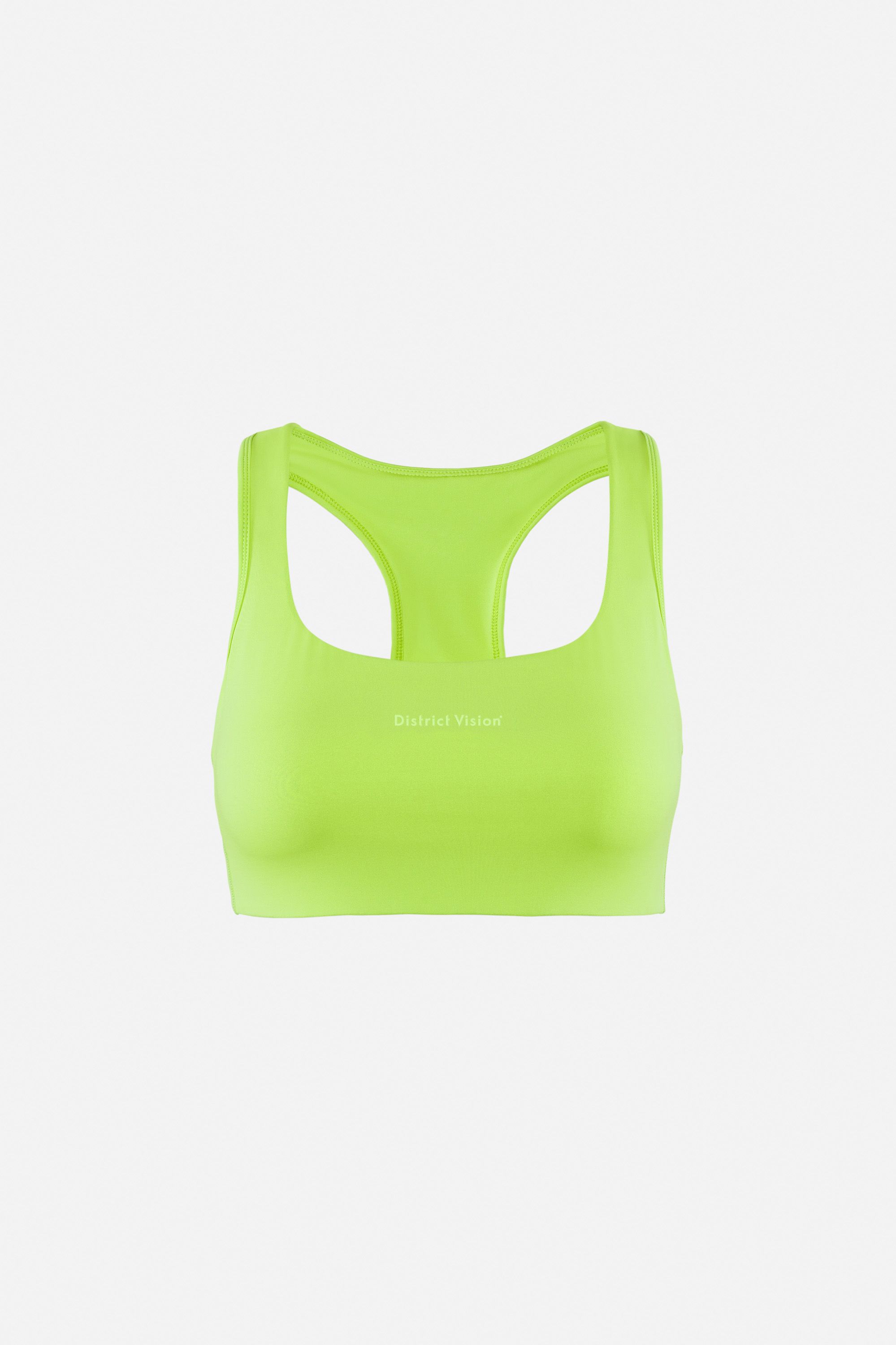 Twin Layer Recycled Medium Support Bra, Lime