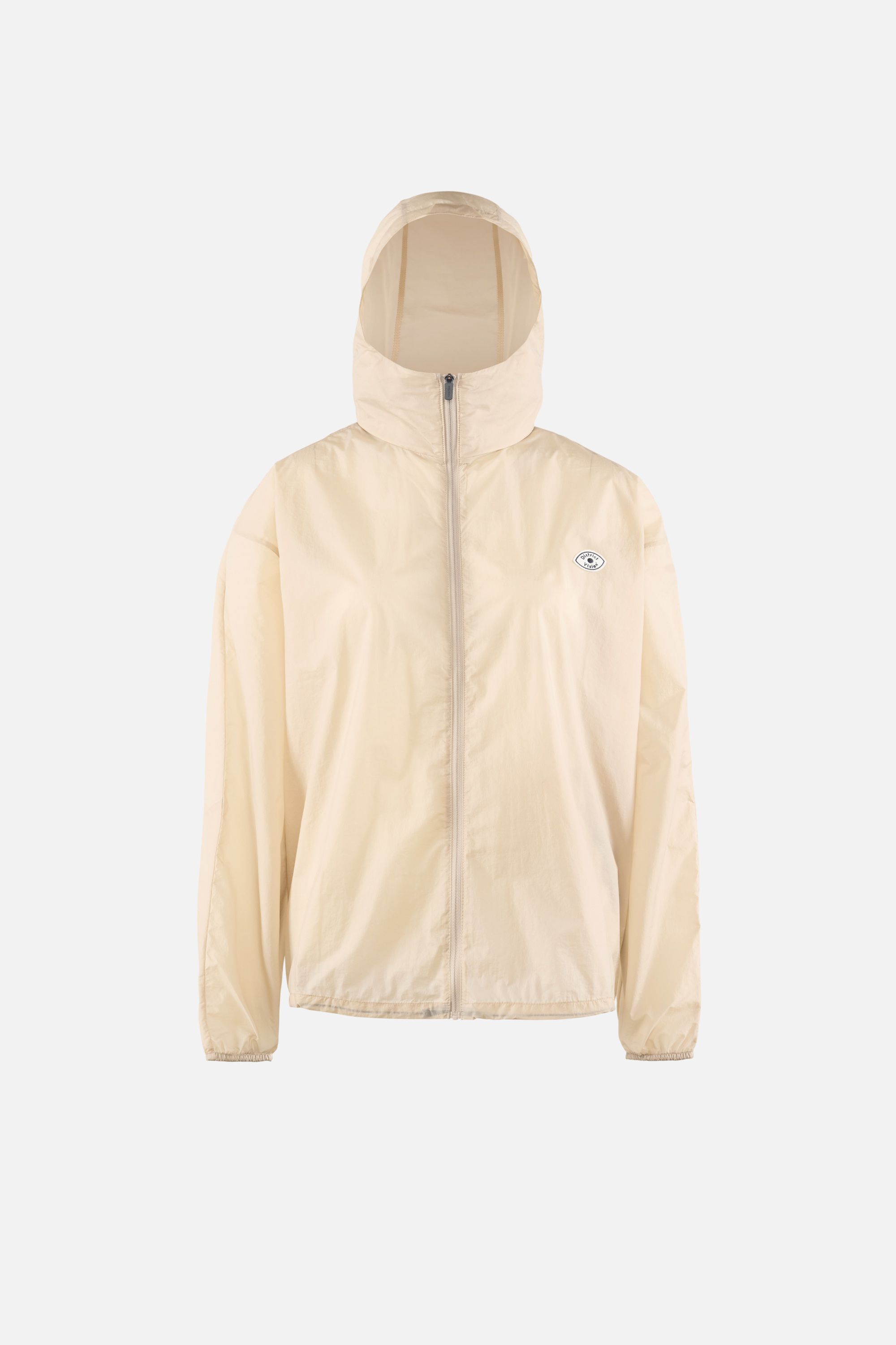 Cropped Ultralight Wind Jacket, Chalk