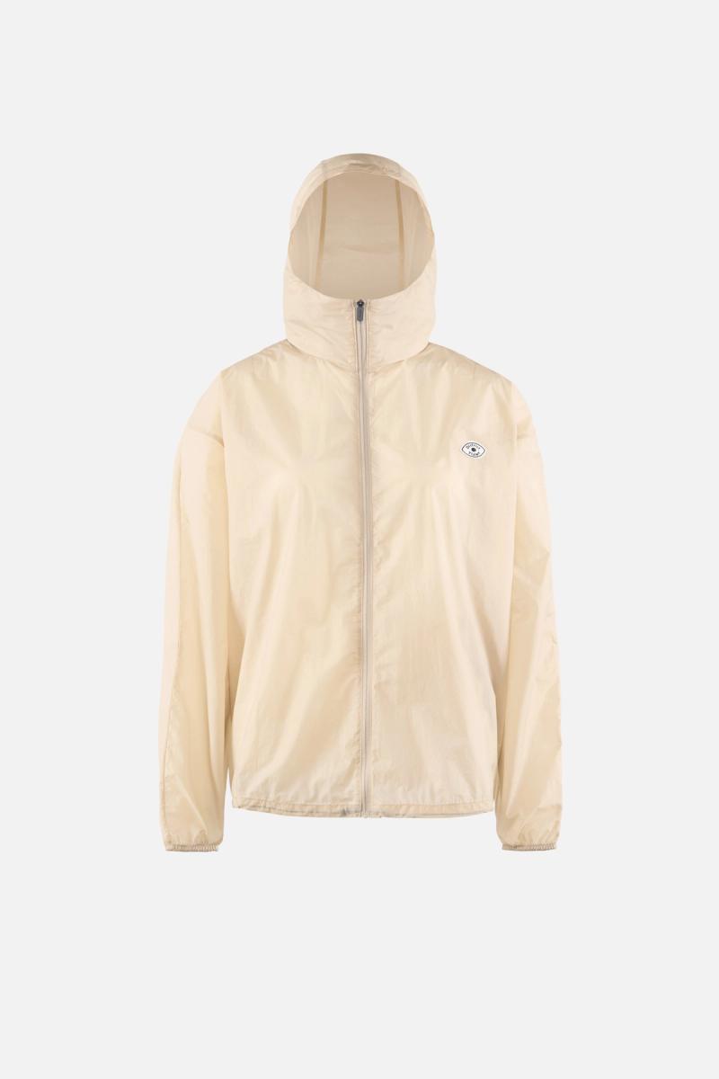 Cropped Ultralight Wind Jacket, Chalk