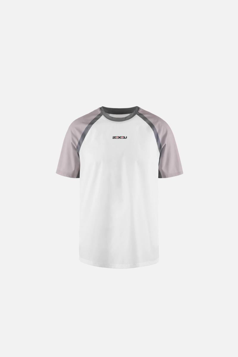 DV + 2XU Ultralight Desert Tee, White/Carbon