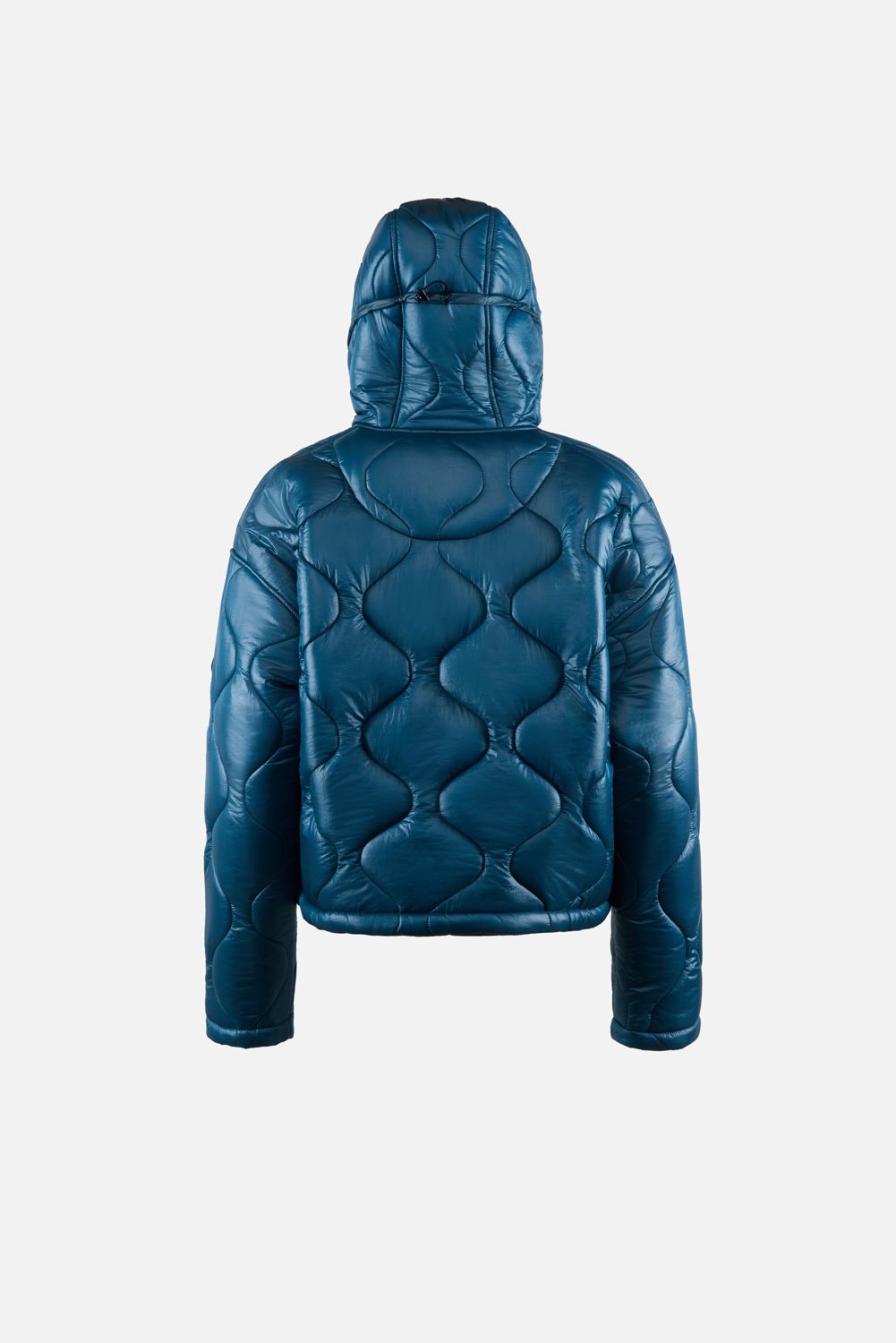 Cropped Quilted Fleece Jacket, Dusk