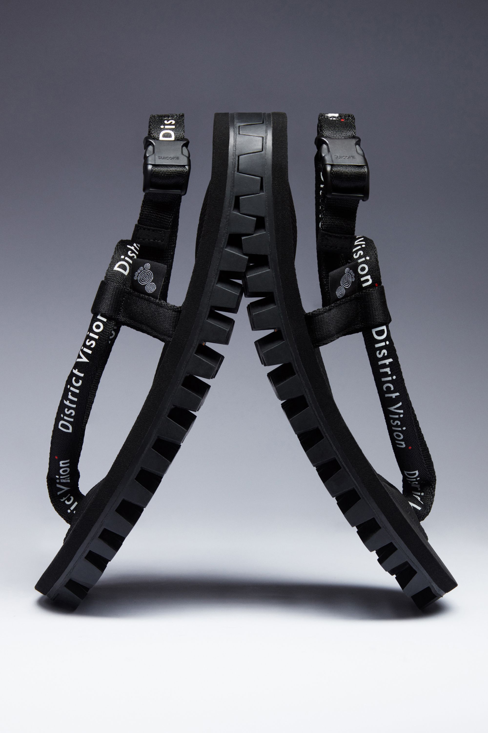DV + Suicoke Interlocking Sandals, Black