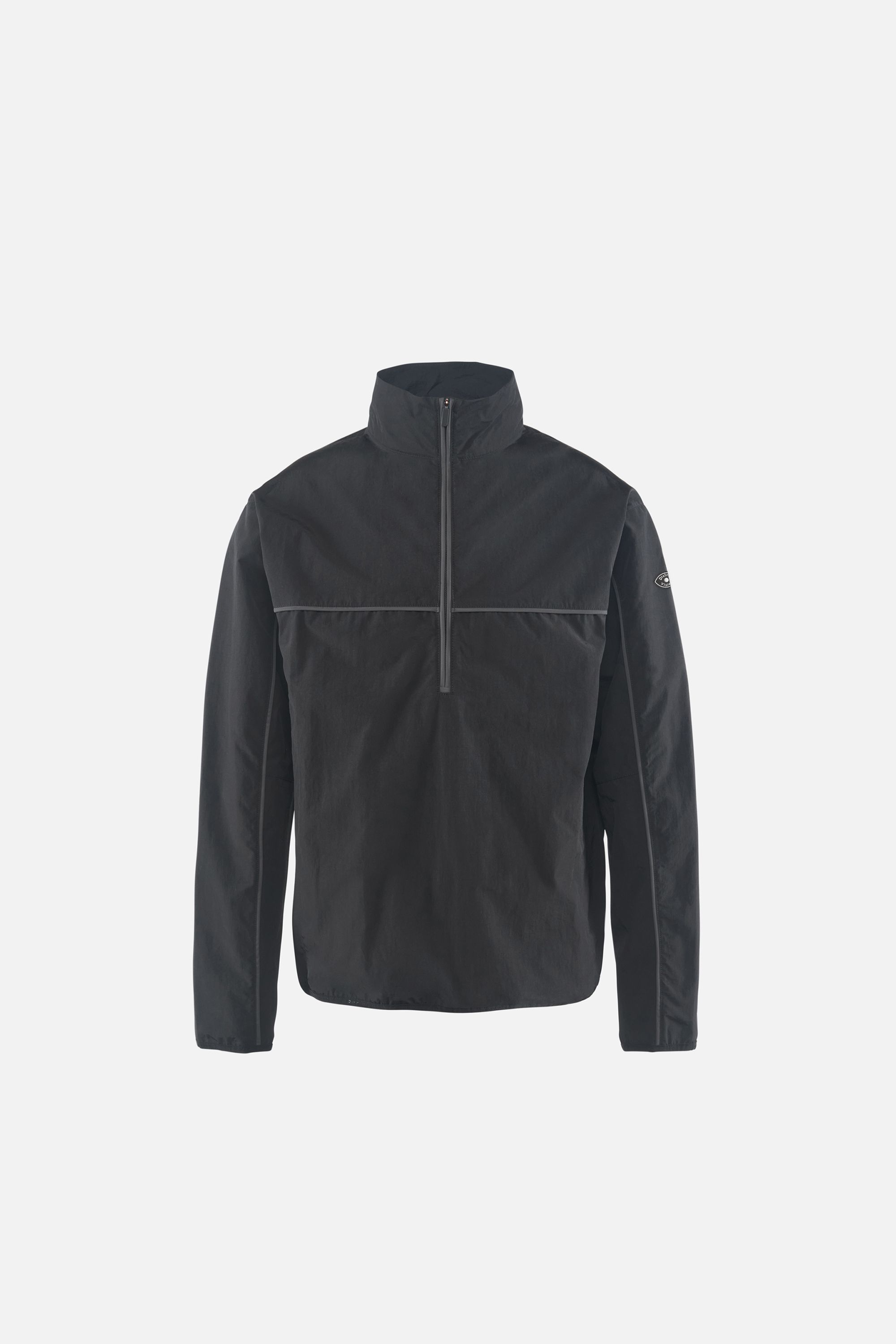 Recycled Half Zip Shell, Black